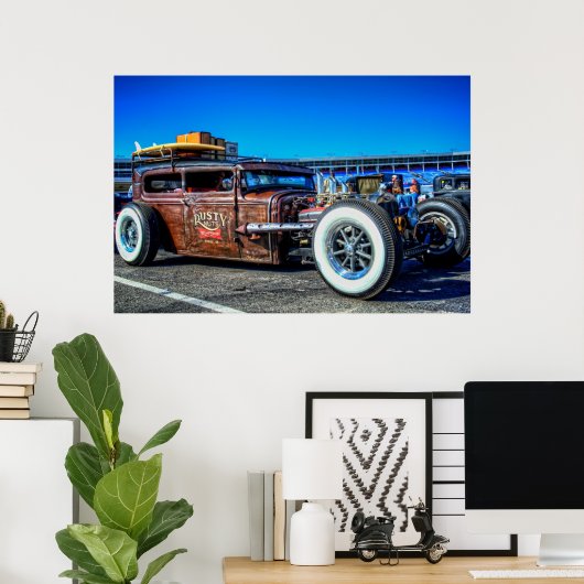 Rusty Nuts Rat Rod Poster (Thuiskantoor)