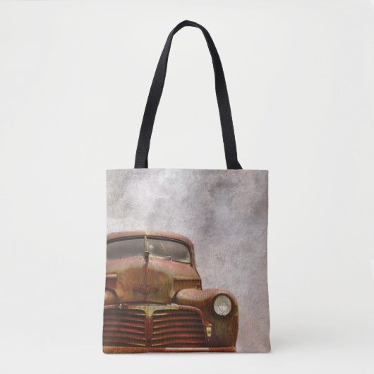 Rusty Old Antiek Car Tote Bag (Voorkant)