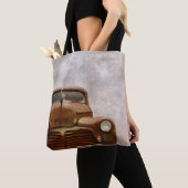 Rusty Old Antiek Car Tote Bag (Dichtbij)