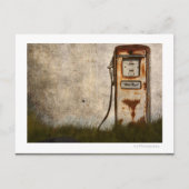 Rusty Old Antiek-gaspomp Briefkaart (Voorkant)