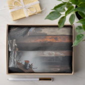 Rusty old bike v1 post-apocallyptic Tissue paper Tissuepapier (Geschenk)