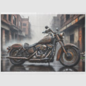 Rusty old bike v1 post-apocallyptic Tissue paper Tissuepapier (Voorkant)