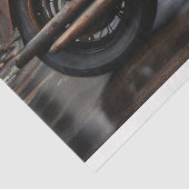 Rusty old bike v2 postapocallyptic Tissue paper Tissuepapier (Detail)