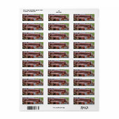 Rusty Old Classic Car Automobile Etiket (Full Sheet)