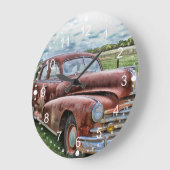 Rusty Old Classic Car  Automobile Grote Klok (Hoek)