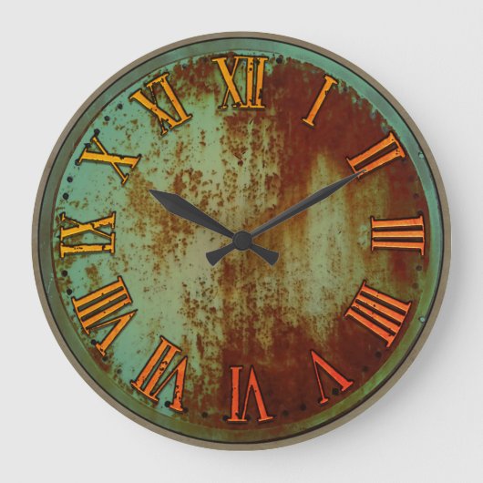 Rusty Old Clock Grote Klok (Voorkant)