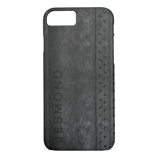 Rusty Old Grunge Metal Steel - voeg jouw naam toe Case-Mate iPhone Case (Achterkant)