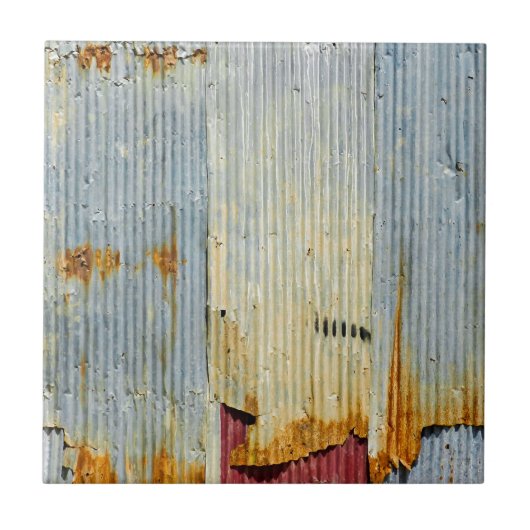 Rusty old metal texture tegeltje (Voorkant)