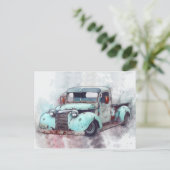 Rusty Old Truck  Briefkaart (Staand voorkant)