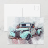Rusty Old Truck  Briefkaart (Voorkant / Achterkant)