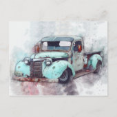Rusty Old Truck Briefkaart (Voorkant)