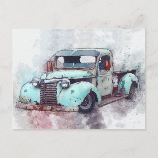 Rusty Old Truck  Briefkaart (Voorkant)