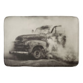 Rusty Old Truck Burnout Badmat (Voorkant)