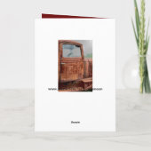 Rusty Old Truck Mannelijke Verjaardag Kaart (Achterkant)