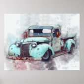 Rusty Old Truck  Poster (Voorkant)
