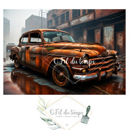 Rusty old want no3 post-apocallyptic Tissue paper Tissuepapier