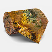 Rusty oranje abstracte textuur stropdas (Opgerold)