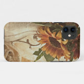 Rusty Oranje zonnebloemen Case-Mate iPhone Case (Achterkant (horizontaal))