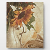 Rusty Oranje zonnebloemen Fotoplaat (Voorkant)