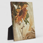 Rusty Oranje zonnebloemen Fotoplaat (Zijkant)