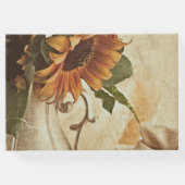 Rusty Oranje zonnebloemen Gastenboek (Achterkant)