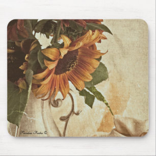 Rusty Oranje zonnebloemen Muismat