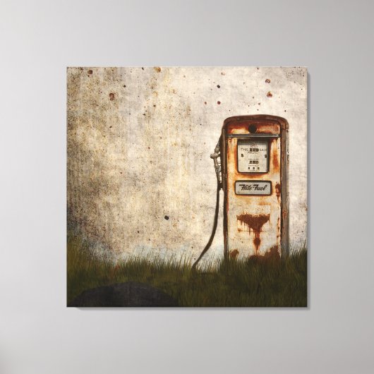Rusty oude Antiek auto Canvas Afdruk (Voorkant)