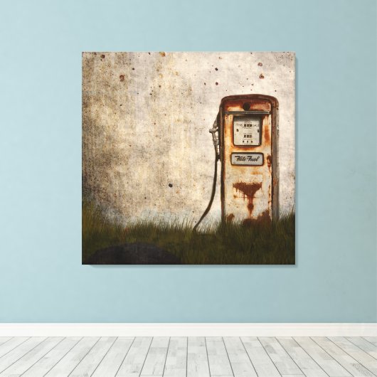 Rusty oude Antiek auto Canvas Afdruk (Insitu (Houten vloer))