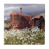 RuSTY OUDE TRaCTOR Tegeltje (Voorkant)