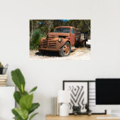 Rusty oude vrachtwagen verlaten in Australië buite Poster (Thuiskantoor)