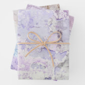 Rusty Paarse Paint Waterverf Inpakpapier Vel (In situ)