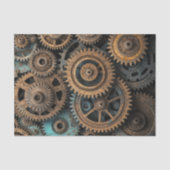 Rusty Patina Gears – Steampunk Decoupage Tissuepapier (Voorkant)