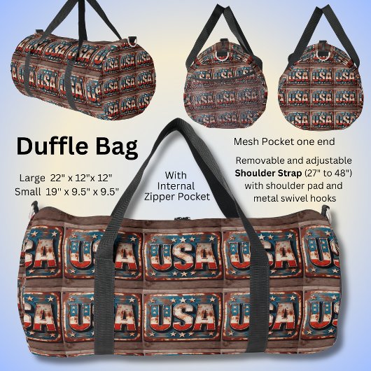 Rusty Patriotic USA Bord Plunjezak