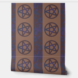Rusty Pentagram Wallpaper Rand Bruin Behang