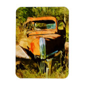 Rusty Pick Up Truck Abstract Magneet (Verticaal)