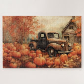 Rusty Pickup en Pompoenen Herfst 20x30 Legpuzzel (Horizontaal)