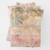 Rusty Pink Paint Waterverf Inpakpapier Vel (In situ)