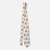 Rusty Pink Rose Flowers Trendy Script Name Stropdas (Achterkant)