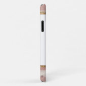 Rusty Pink & White Flowered Border Case-Mate iPhone Case (Achterkant/rechts)