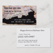 Rusty Pipe Metal Work of Sshit Recycling Visitekaartje (Voorkant / Achterkant)