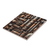 Rusty Pipes Keramische Tegel Tegeltje (Zijkant)