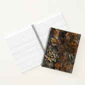 Rusty Raised Floral Spiral Notitieboek - Custom (Binnen)