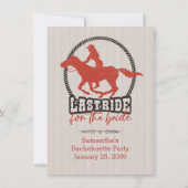 Rusty Red, laatste ride voor de bruid Kaart (Voorkant)