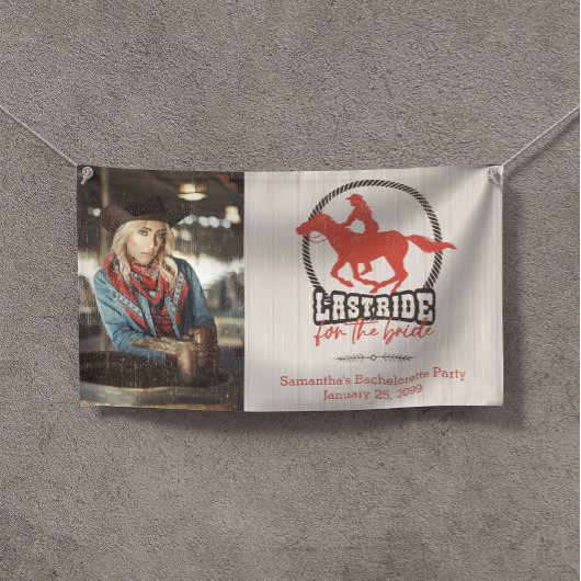 Rusty Red, laatste ride voor de bruid Spandoek