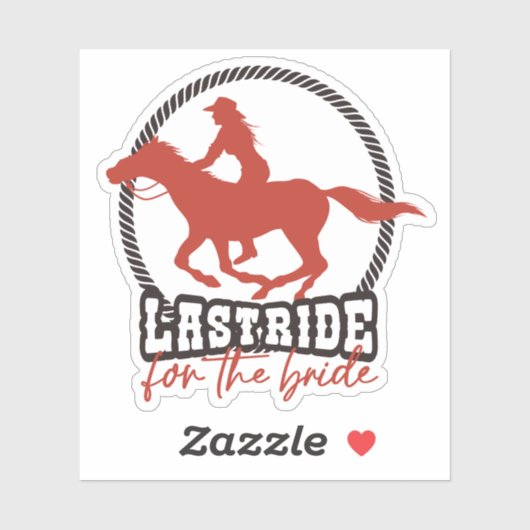 Rusty Red, laatste ride voor de bruid Sticker (Vel)
