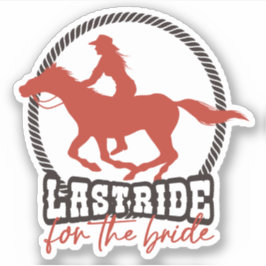 Rusty Red, laatste ride voor de bruid Sticker