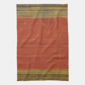 Rusty Red Muted Stripes Tea Towel Kitchen Towel Theedoek (Verticaal)