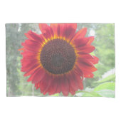 Rusty Red Sunflower Kussensloop (Voorkant)
