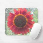 Rusty Red Sunflower Muismat (Met muis)