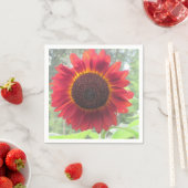Rusty Red Sunflower Napkin Servet (Insitu)